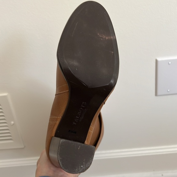 Talbots New Carmel color boots with 3 1/2" heel. These are gorgeous boots! - Picture 7 of 9